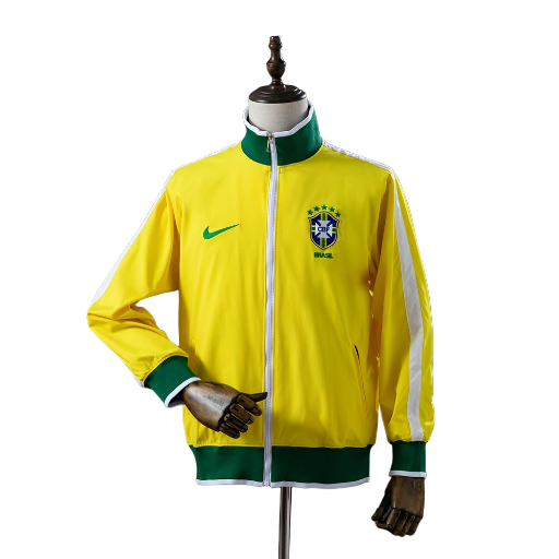 2010-11Brazil national football team Full Zip Anthem Track Jacket Top Windbreaker Soccer Fußball BNWT