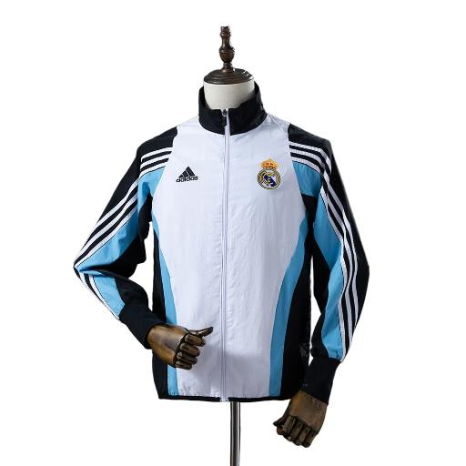 2003-04 Real Madrid Football Club Track Top Windbreaker Jacket Retro-Style Soccer Fußball BNWT