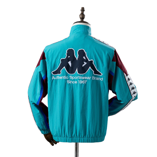 1995-97 Barcelona Football Club Track Top Windbreaker Jacket Retro-Style Soccer Fußball BNWT