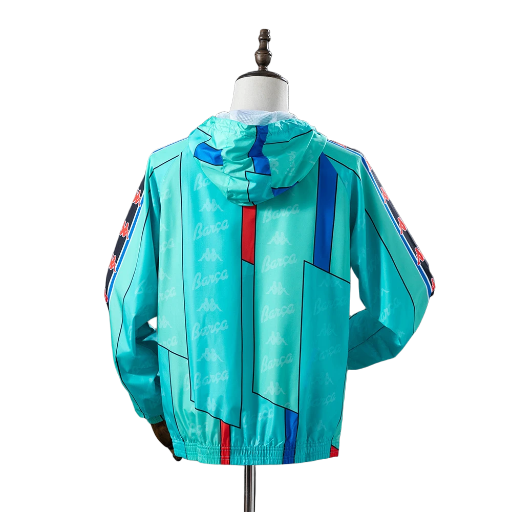 1996-97 Barcelona football Club Retro-Style Windbreaker Soccer Fußball BNWT