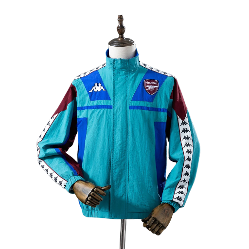 1992-95 Arsenal Football Club Track Top Windbreaker Jacket Retro-Style Soccer Fußball BNWT