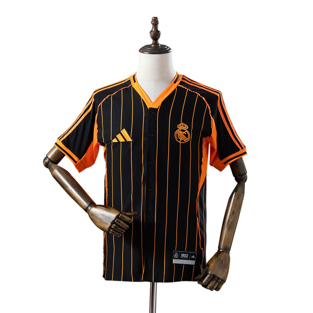 2025-26 Real Madrid Football Club  US Pack Baseball Jersey BNWT