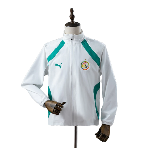 Senegal national football team Pre-Match Woven Full Zip Anthem Track Jacket Top Windbreaker Soccer Fußball BNWT