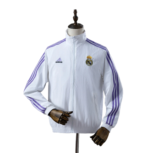 2022-23 Real Madrid Football Club Reversible Anthem Track Jacket Top Windbreaker Soccer Fußball BNWT