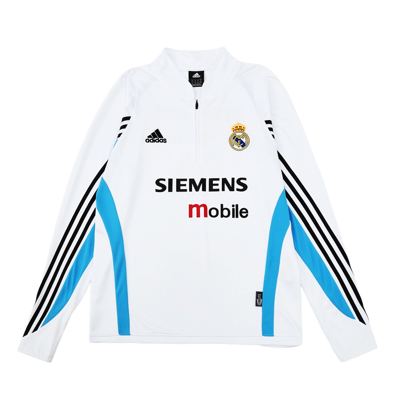 2004-05 Real Madrid Football Club Soccer 1/4 Zip Training Top Shirt BNWT