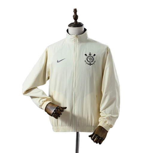 2024-25 Sport Club Corinthians Paulista Football Club Full Zip Reversible Anthem Track Jacket Top Windbreaker Soccer Fußball BNWT