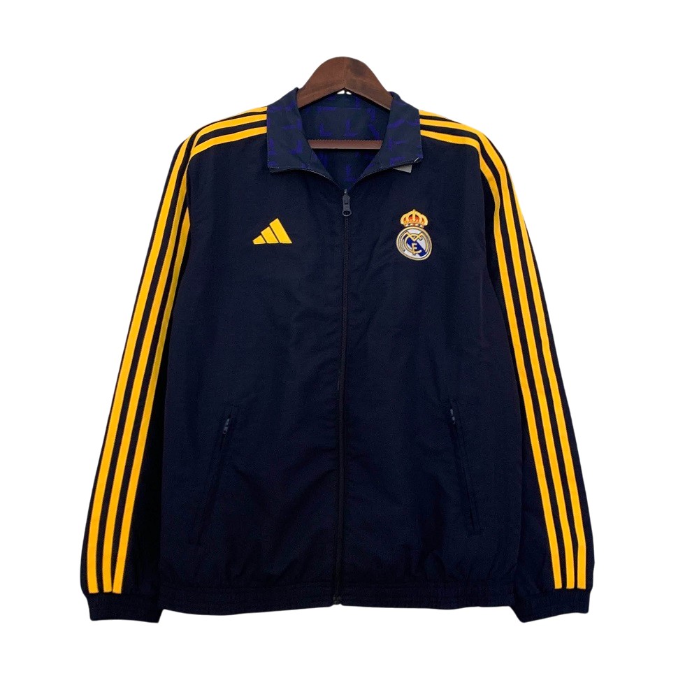 2023-24 Real Madrid Football Club Track Jacket Reversible Full Zip Anthem Top Windbreaker Soccer Fußball BNWT