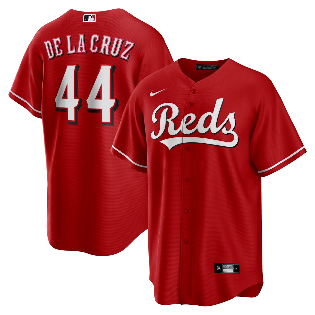  Men's Cincinnati Reds Elly De La Cruz Nike Red Alternate Replica Jersey BNWT