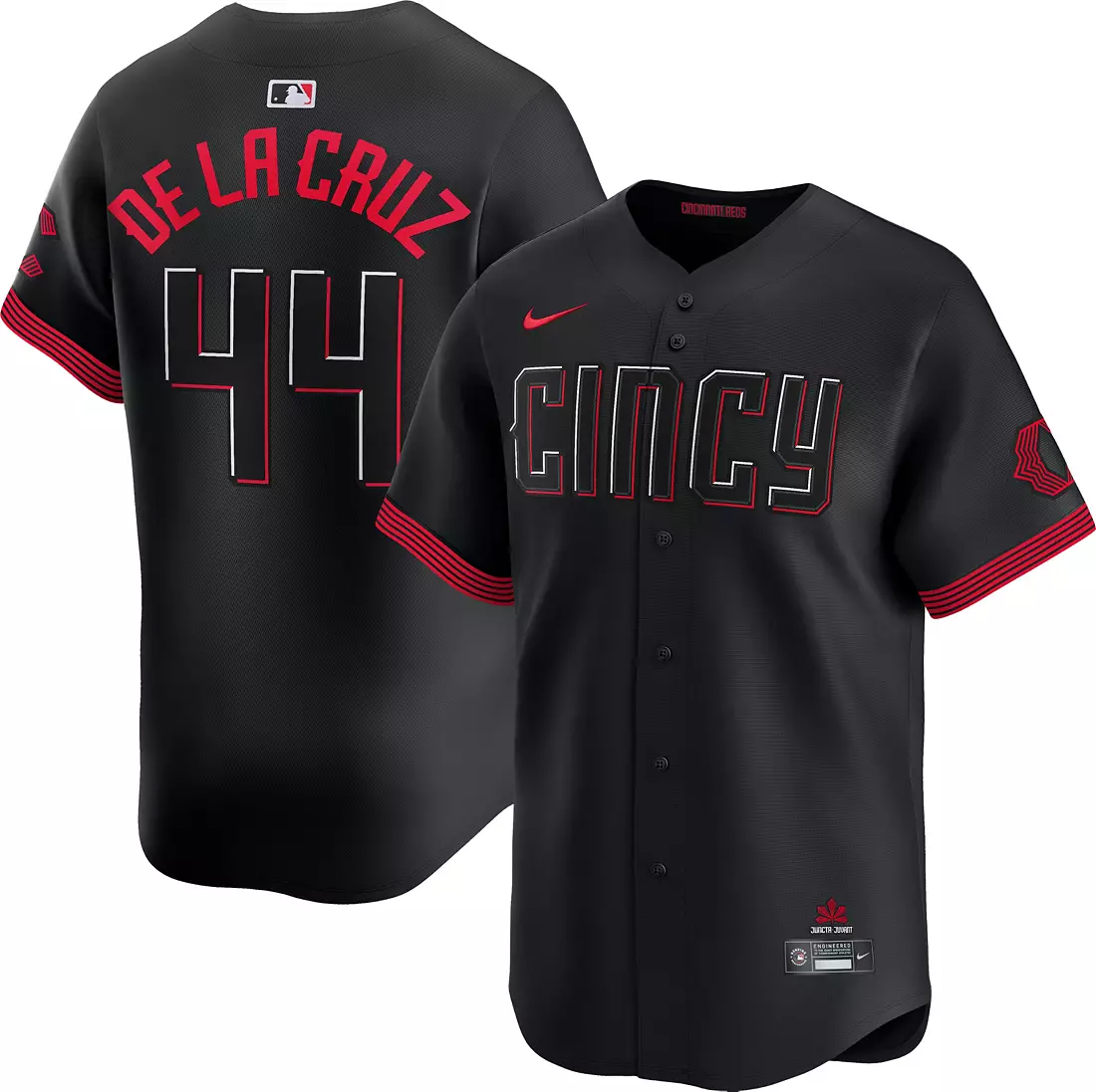 Nike Men's Cincinnati Reds City Connect Elly De La Cruz #44 Limited Vapor Jersey BNWT