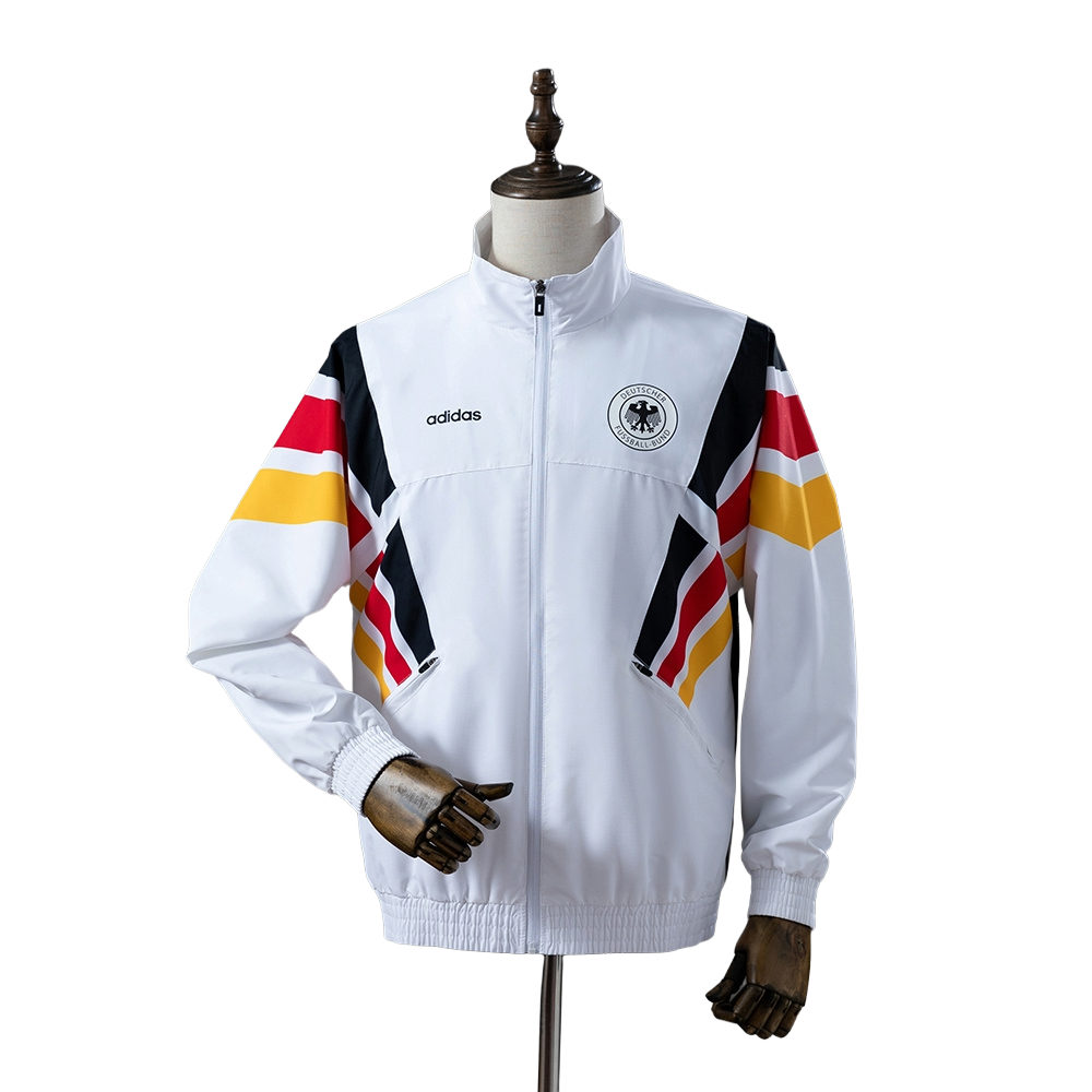 1996-97 Germany national football team Woven Retro Windbreaker Soccer Anthem Track Top Jacket BNWT