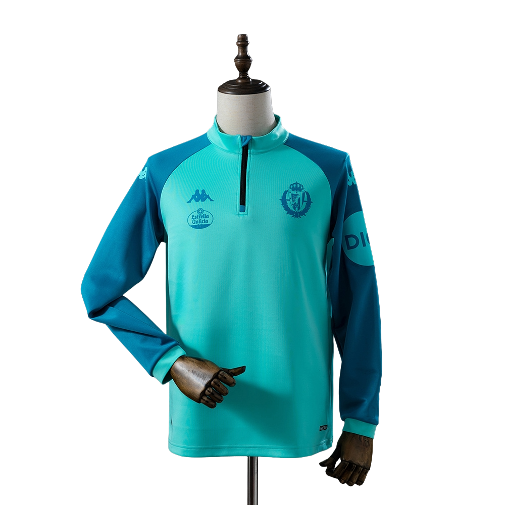 2025-26 Real Valladolid  Football Club1/4 Zip Soccer Training Top BNWT