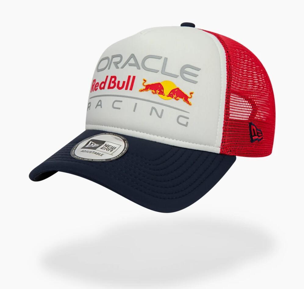 Official Oracle Red Bull Racing Colour Block New Era Trucker Unisex Adjustable Cap (Adults) BNWT