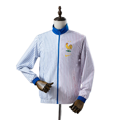 2024-25 France national football team Full Zip Reversible Anthem Track Jacket Top Windbreaker Soccer Fußball BNWT