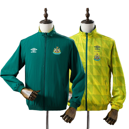 1991-93 Newcastle United Football Club Full Zip Reversible Anthem Track Jacket Top Windbreaker Retro-Style Soccer Fußball BNWT