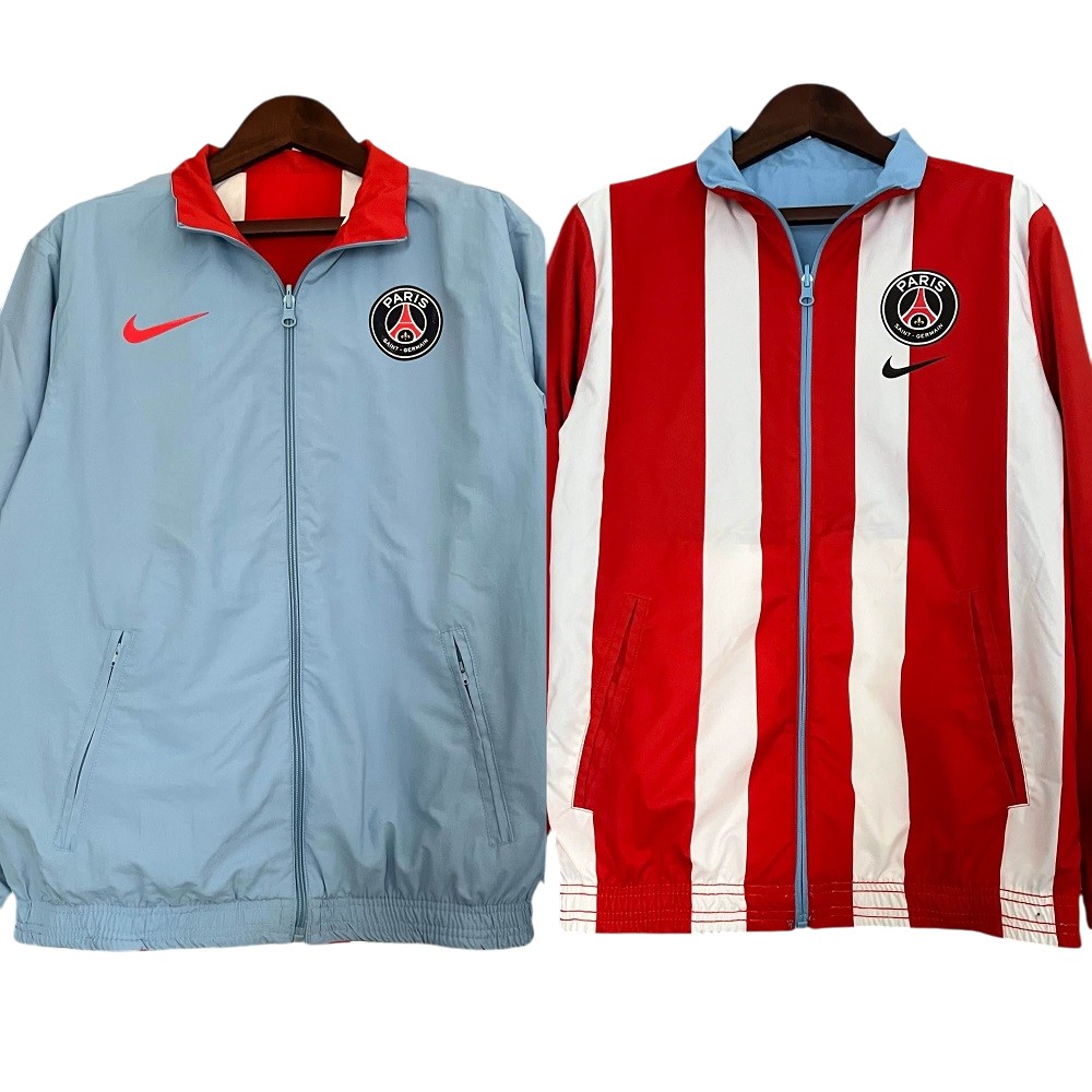 2023-24 PSG Football Club Track Jacket Reversible Full Zip Anthem Top Windbreaker Soccer Fußball BNWT