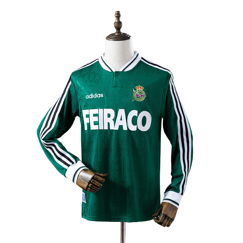 Deportivo de La Coruña Football Club Long Sleeve Kit Shirt Calcio Soccer Jersey Fußball camiseta BNWT