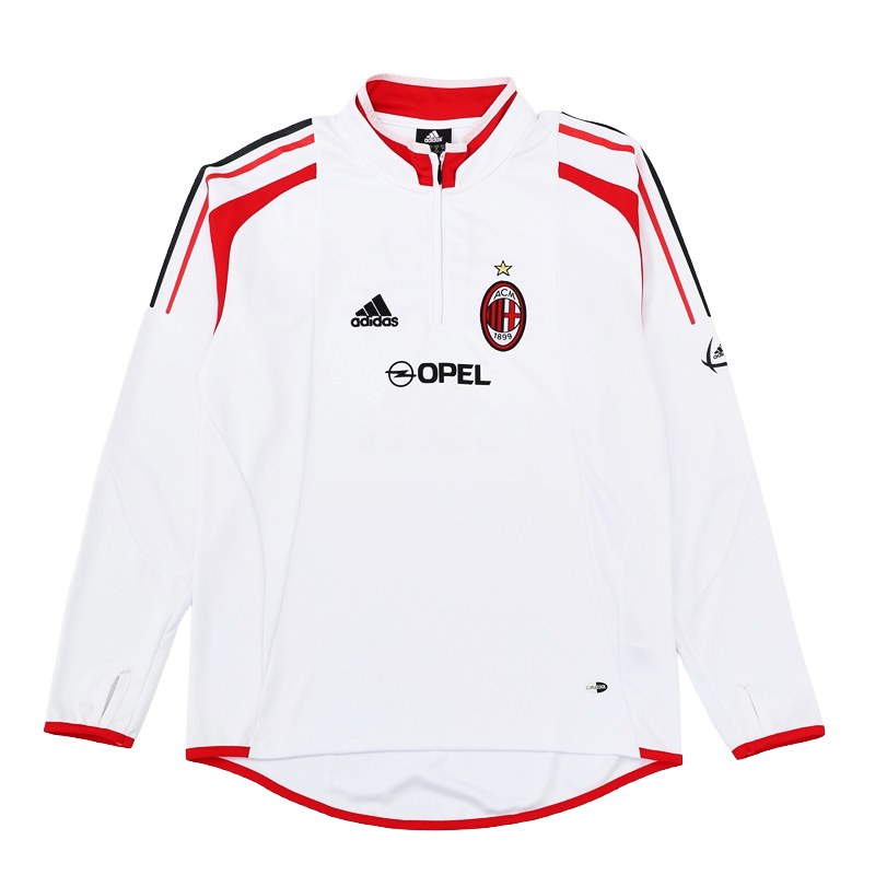 2004-05 AC Milan Football Club Soccer 1/4 Zip Training Top Shirt BNWT