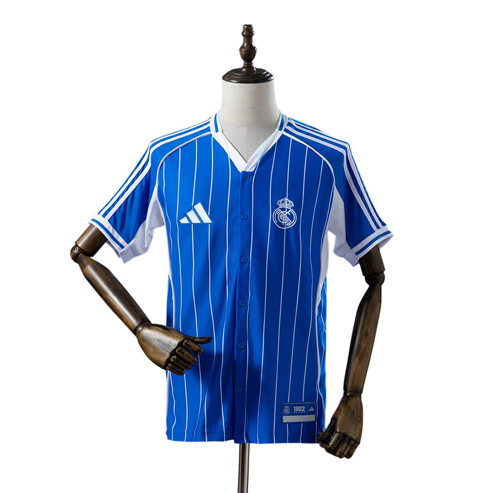 2025-26 Real Madrid Football Club  US Pack Baseball Jersey BNWT