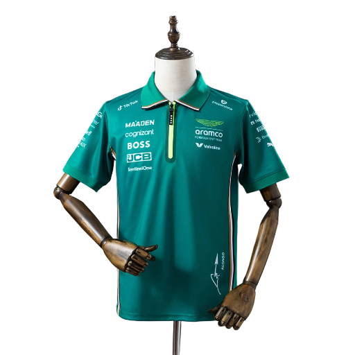 Aston Martin Aramco Cognizant F1 2025 Men's Team Polo shirt BNWT