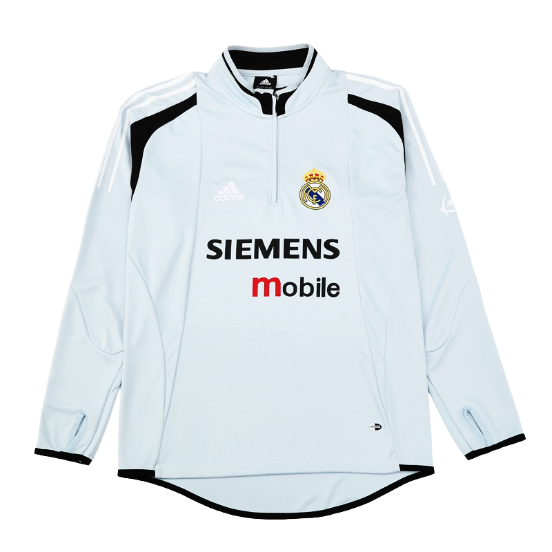 2004-05 Real Madrid Football Club Soccer 1/4 Zip Training Top Shirt BNWT