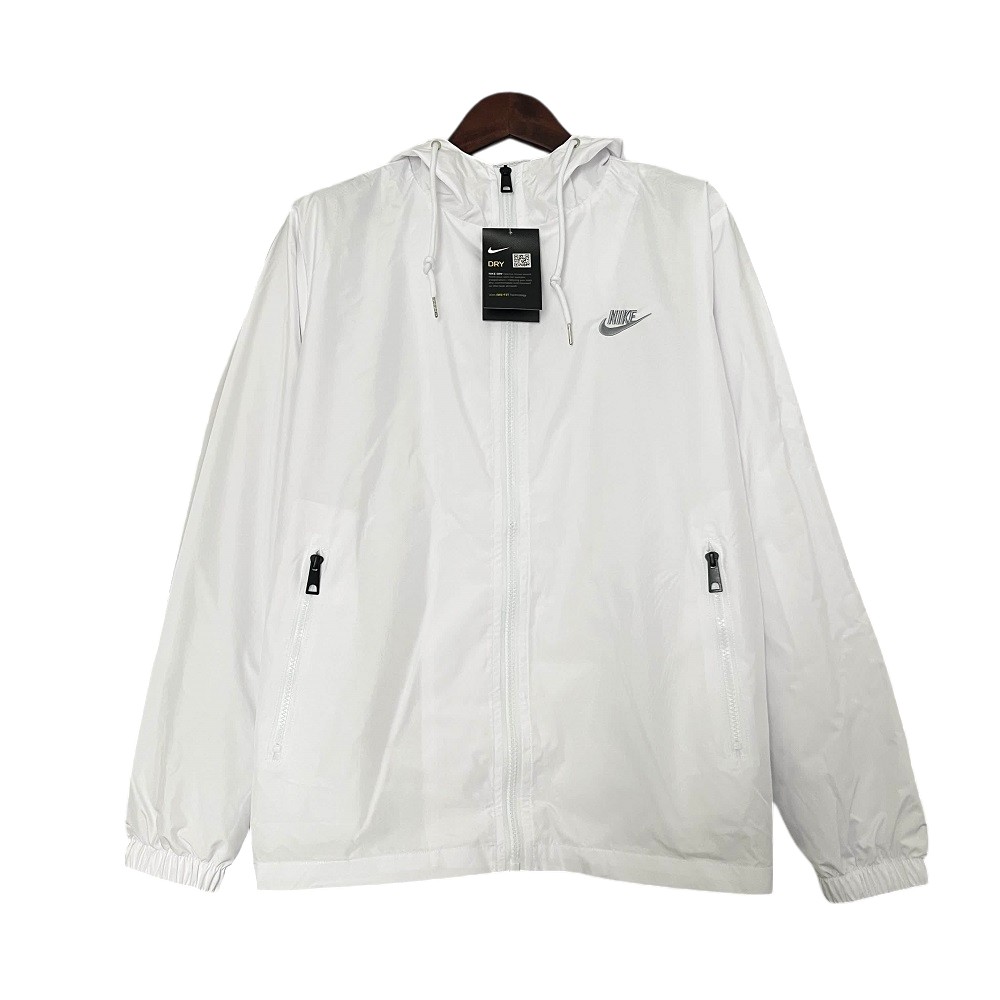 Dri-FIT Technology White Windbreaker Jacket BNWT