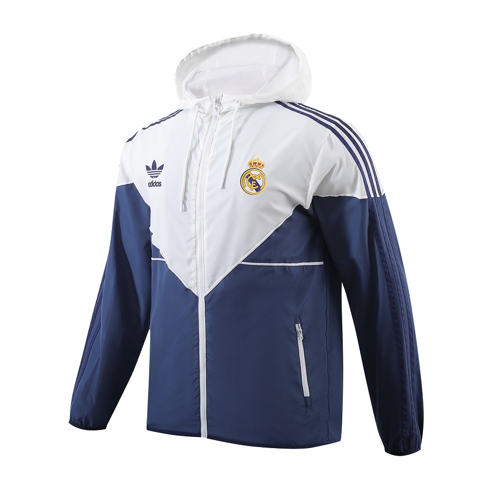 2023-24 Real Madrid Football Club Track Jacket Full Zip Anthem Top Windbreaker Soccer Fußball BNWT