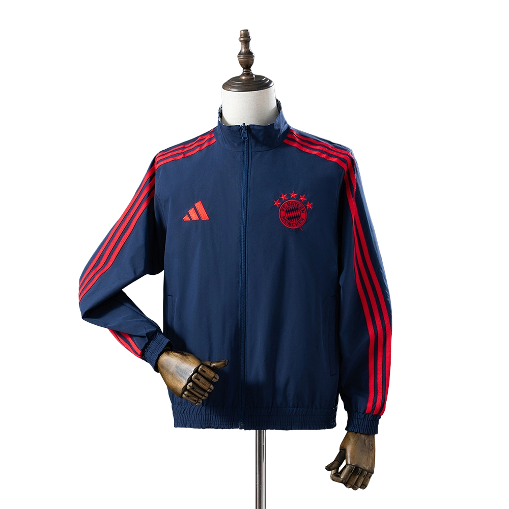 2025-26 FC Bayern Munich Track Jacket Reversible Full Zip Anthem Top Windbreaker Soccer Fußball (Adults) BNWT