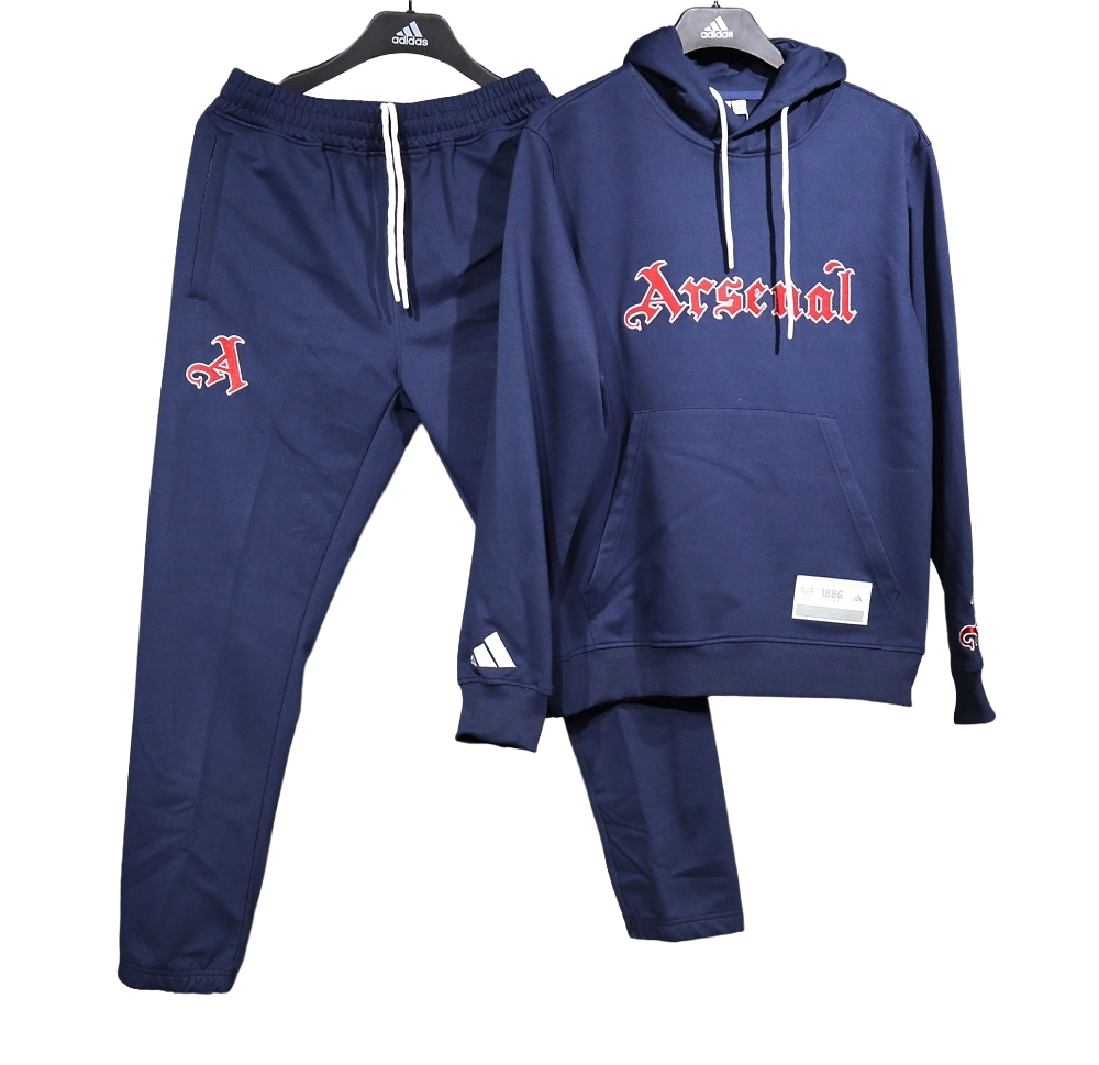 2025-26 Adidas Arsenal Football Club US Pack Hoodie Tracksuit (Adults) BNWT