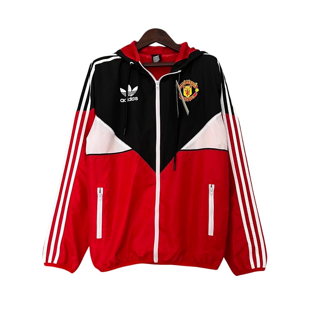 2023-24 Man United Football Club X AdidasTrack Jacket Full Zip Anthem Top Windbreaker Soccer Fußball BNWT