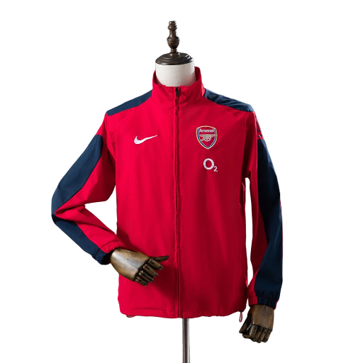 2004-05 Arsenal Football Club Full Zip Anthem Track Jacket Top Windbreaker Soccer Fußball BNWT