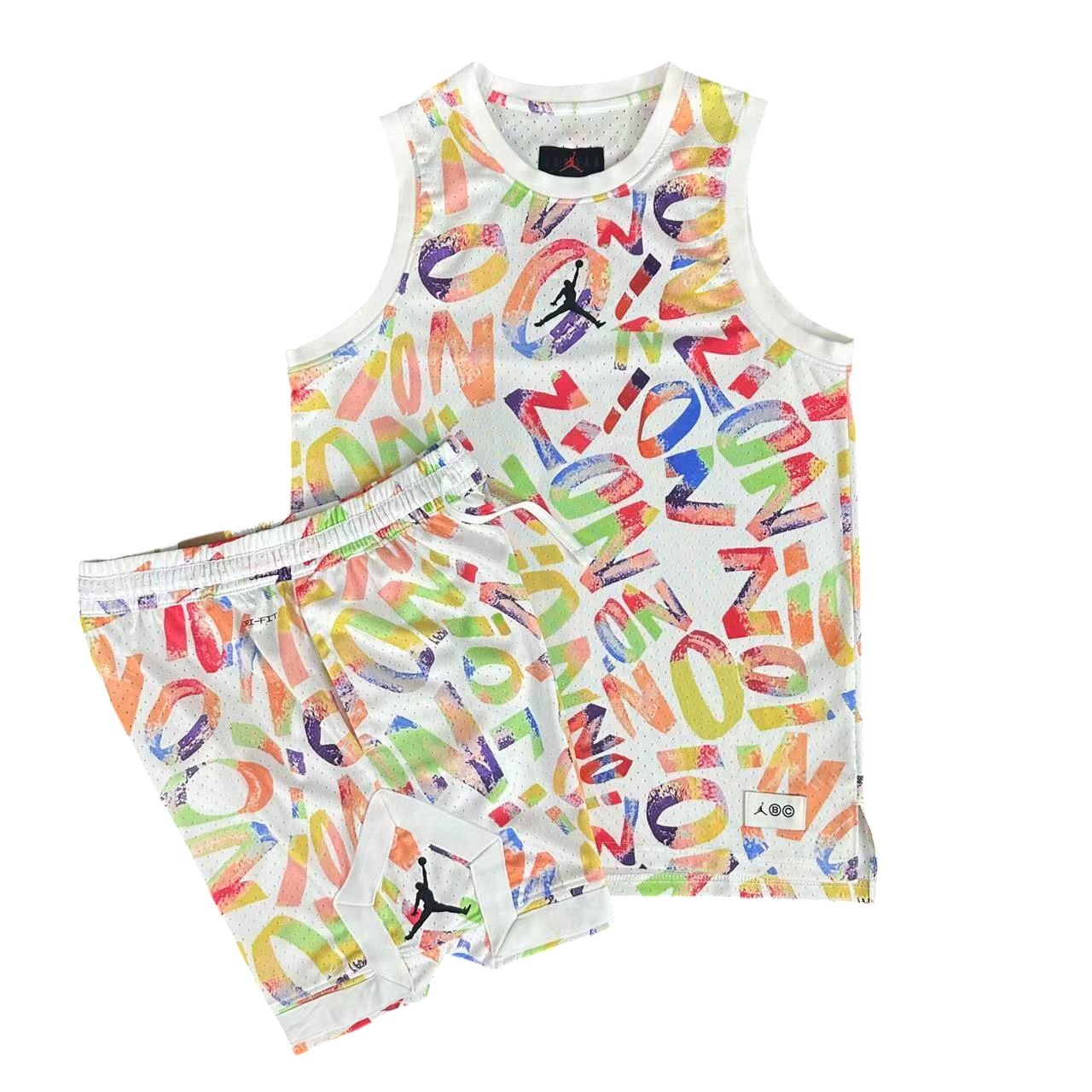 Nike Jordan Zion All Over Print Dri-FIT Jersey and Shorts Set BNWT