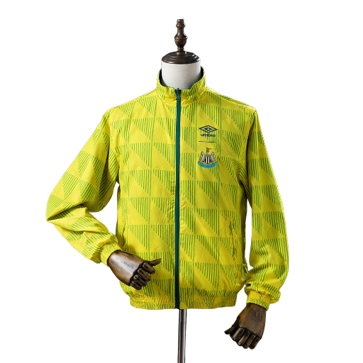 1991-93 Newcastle United Football Club Full Zip Reversible Anthem Track Jacket Top Windbreaker Retro-Style Soccer Fußball BNWT