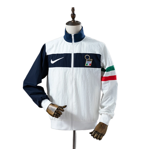 1996-97 Italy national football team Windbreaker Retro-Style Soccer Fußball BNWT