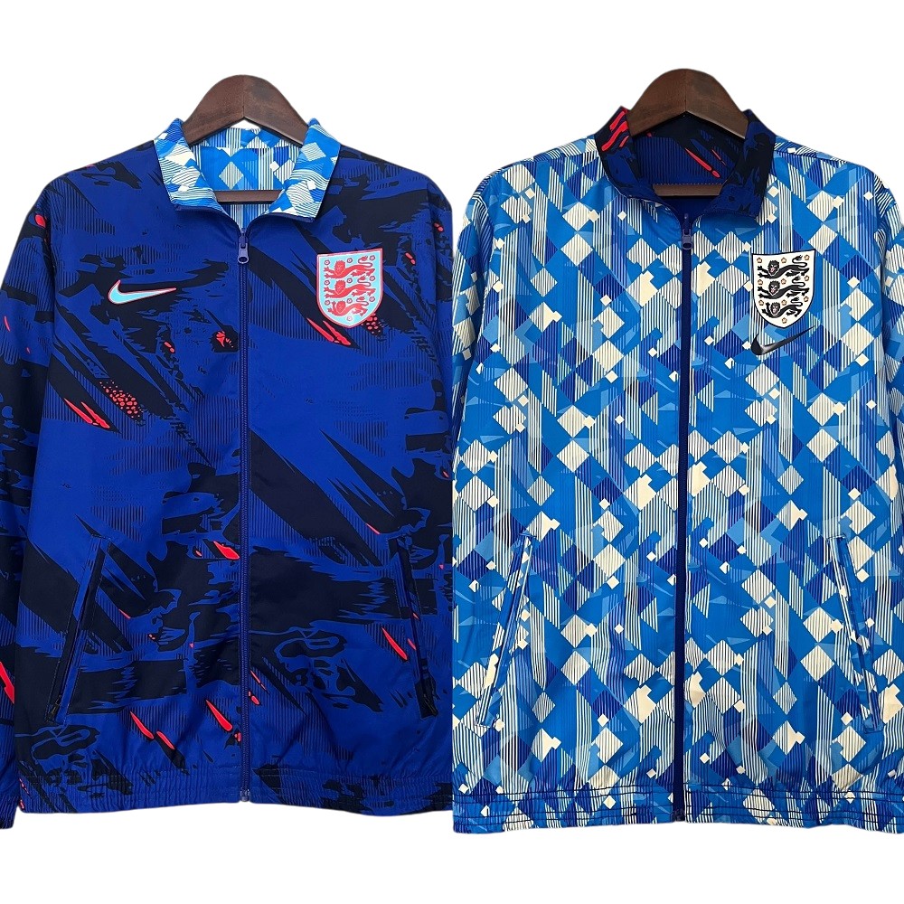 2024-25 England national football team Reversible Anthem Track Jacket Top Windbreaker Soccer Fußball BNWT