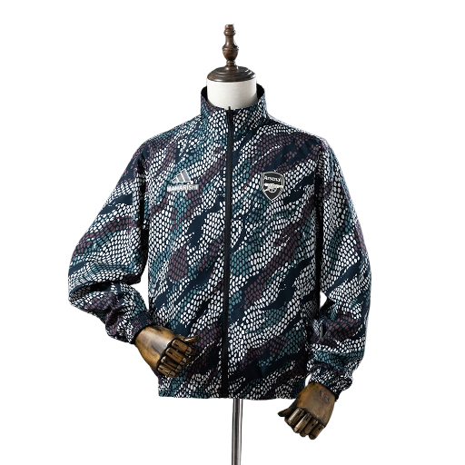 2023-24 Arsenal Football Club x Maharishi Full Zip Reversible AnthemTrack Jacket Top Windbreaker Soccer Fußball BNWT