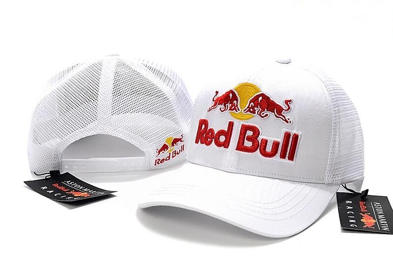 Red Bull Aston Martin Racing White Trucker Hat Unisex Adjustable Cap (Adults) BNWT