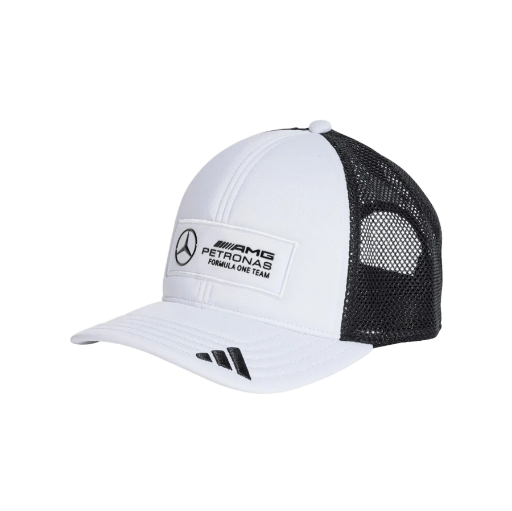 Men's adidas White Mercedes-AMG Petronas F1 Team Trucker Adjustable Cap BNWT