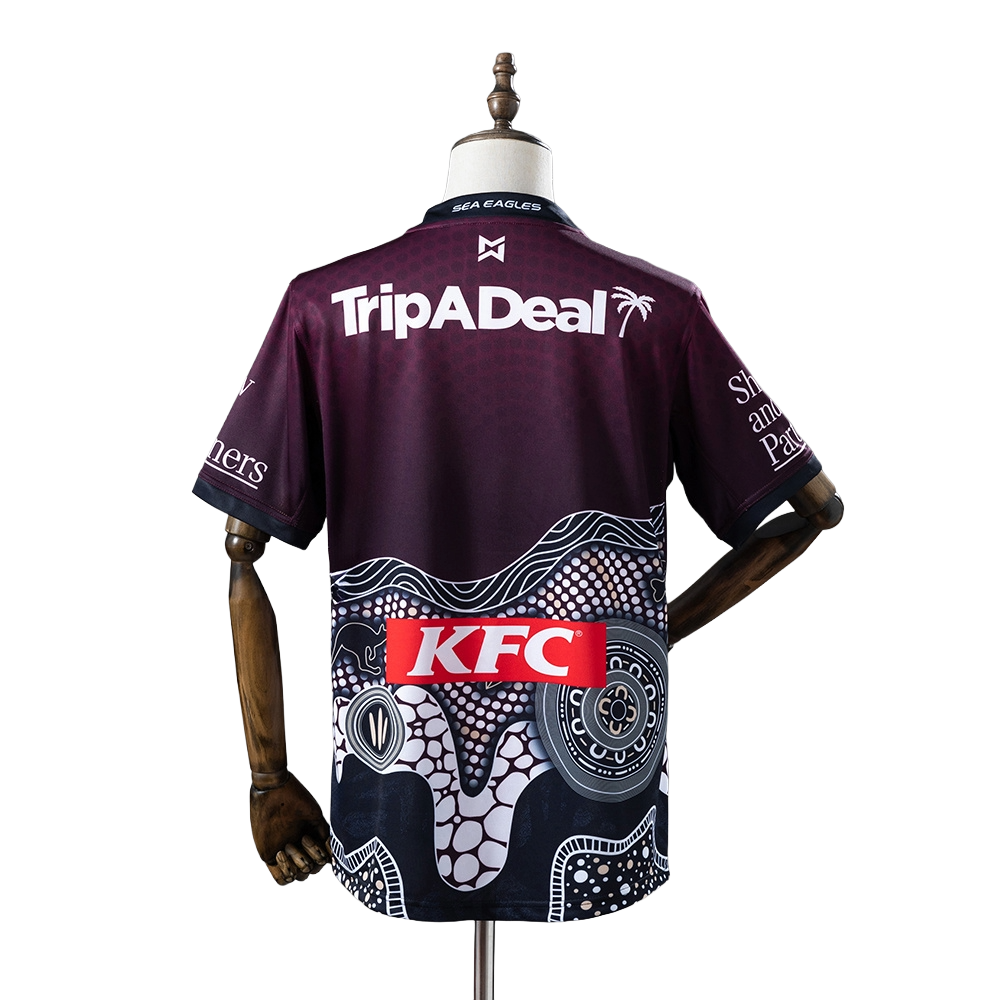 2025 Manly Warringah Sea Eagles Professional sports club Indigenous Men's Replica Jersey BNWT