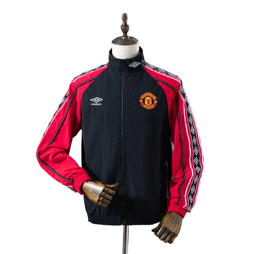 1998-99 M-U Football Club Treble Winning Track Top Windbreaker Jacket Retro-Style Soccer Fußball BNWT