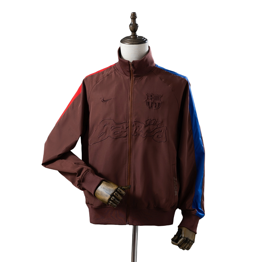  Barcelona Football Club Travis Scott x Nike x Retro Zip Soccer Anthem Track Top Jacket BNWT