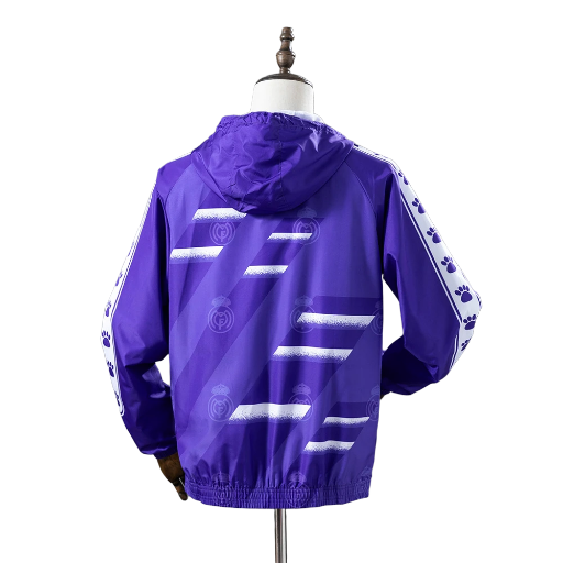 1996-97 Real Madrid football Club Retro-Style Windbreaker Soccer Fußball BNWT