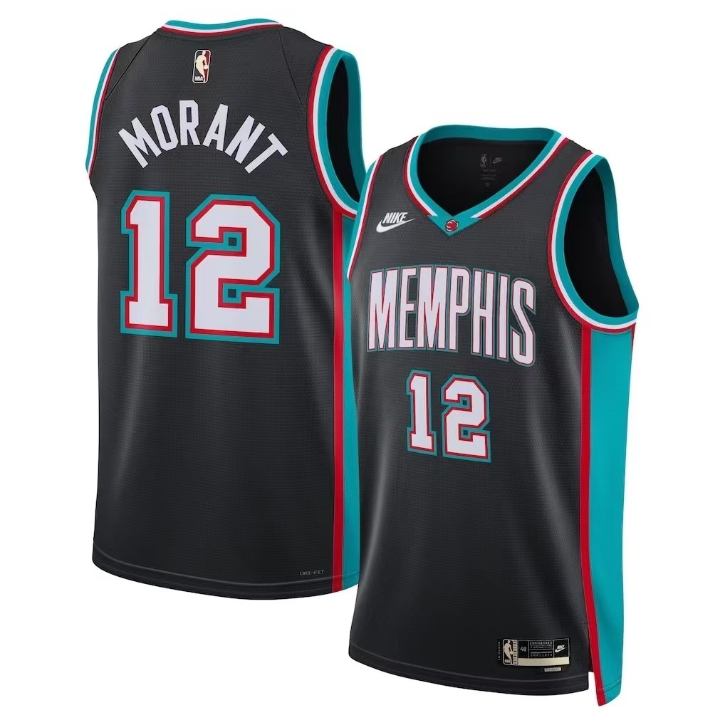 2025-26 Memphis Grizzlies Basketball team Ja Morant #12 Classic Edition Swingman Jersey (Adults) Unisex BNWT