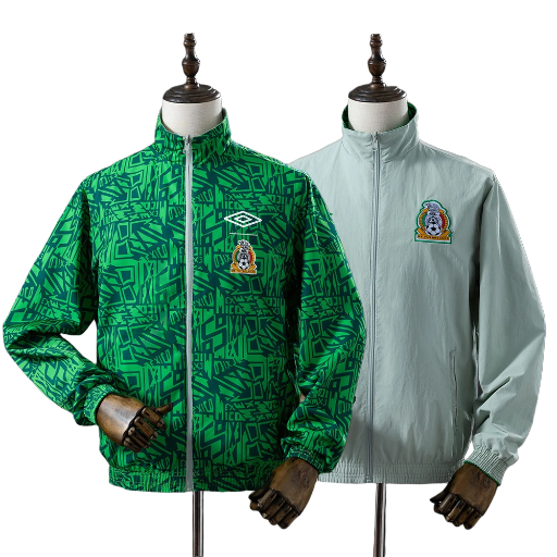 2024-25 Mexico national football team Full Zip Reversible Anthem Track Jacket Top Windbreaker Soccer Fußball BNWT