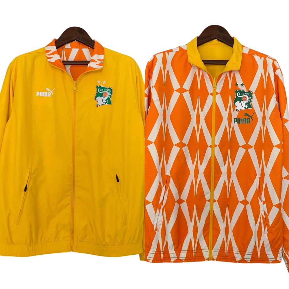 2023-24 Ivory Coast national football team Track Jacket Reversible Full Zip Anthem Top Windbreaker Soccer Fußball BNWT
