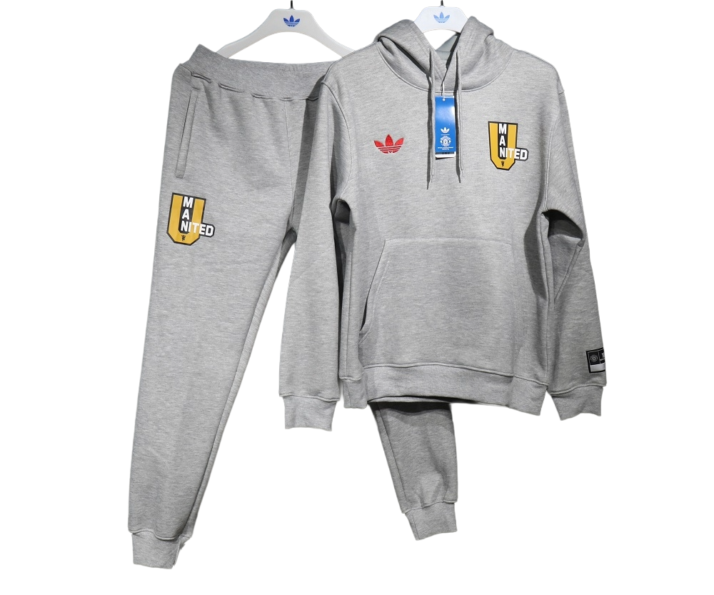 2024-25 Adidas Manchester United Football Club Soccer VRCT Hoodie Tracksuit Bottoms (Adults) BNWT