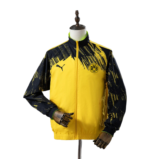 2025-26 Borussia Dortmund Football Club Full Zip Reversible Anthem Track Jacket Top Windbreaker Soccer Fußball BNWT