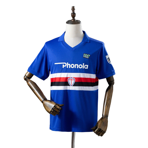 1984-88 U.C. Sampdoria Football Club Home Shirt Calcio Retro Soccer Jersey Classic Fußball Vintage camiseta BNWT