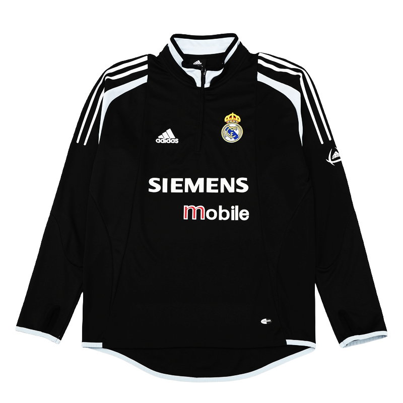 2004-05 Real Madrid Football Club Soccer 1/4 Zip Training Top Shirt BNWT