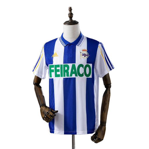 1999-00 Deportivo de La Coruña Football Club Home Shirt Calcio Retro Soccer Jersey Classic Fußball Vintage BNWT