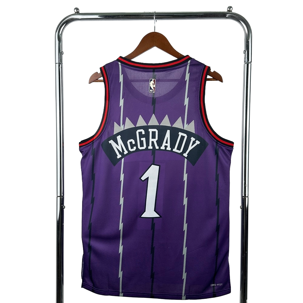 Mitchell & Ness men's Toronto Raptors Basketball team Hardwood Classics Swingman Jersey #1McGrady (Adults) Unisex BNWT